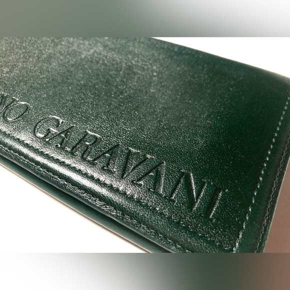 VALENTINO GARAVANI VINTAGE LARGE LOGO LEATHER LONG WALLET - Picture 3 of 16